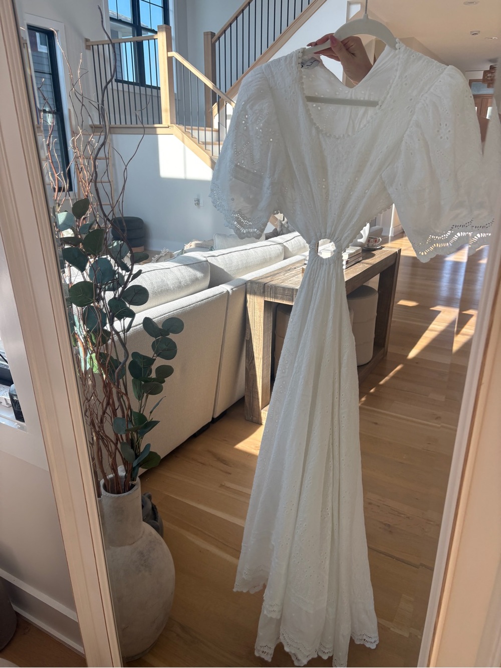 Petal & Pup White Eyelet Maxi Dress with Cutout Detail - Picture 7 of 8